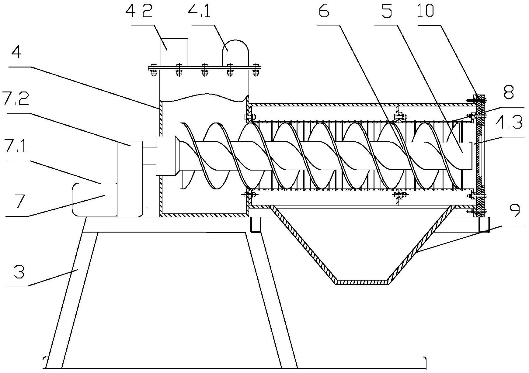cn213593705u_一种螺旋挤压脱水机有效
