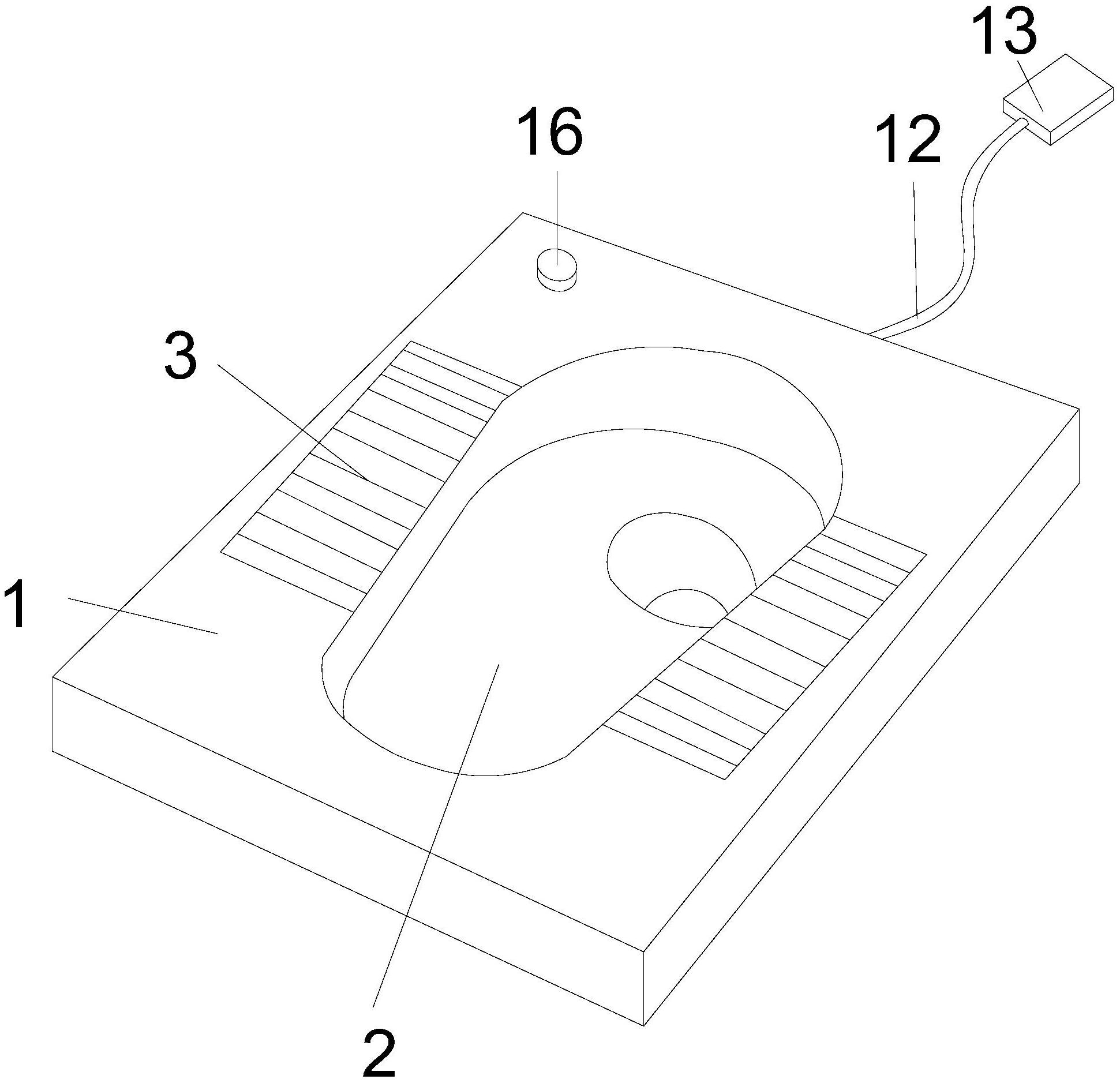 一种节水防臭自动感应蹲便器