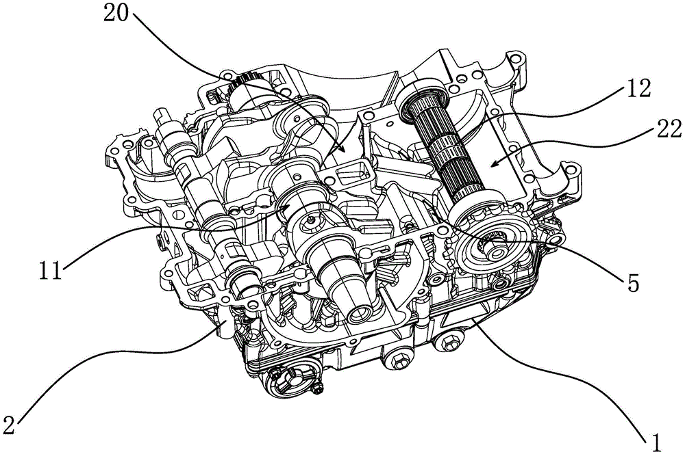 一種摩托車發動機的潤滑結構