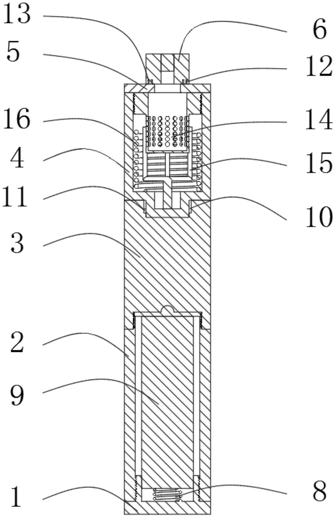 屬於電子煙技術領域,該一種帶吸氣自動工作的電子煙包括電池安裝底板