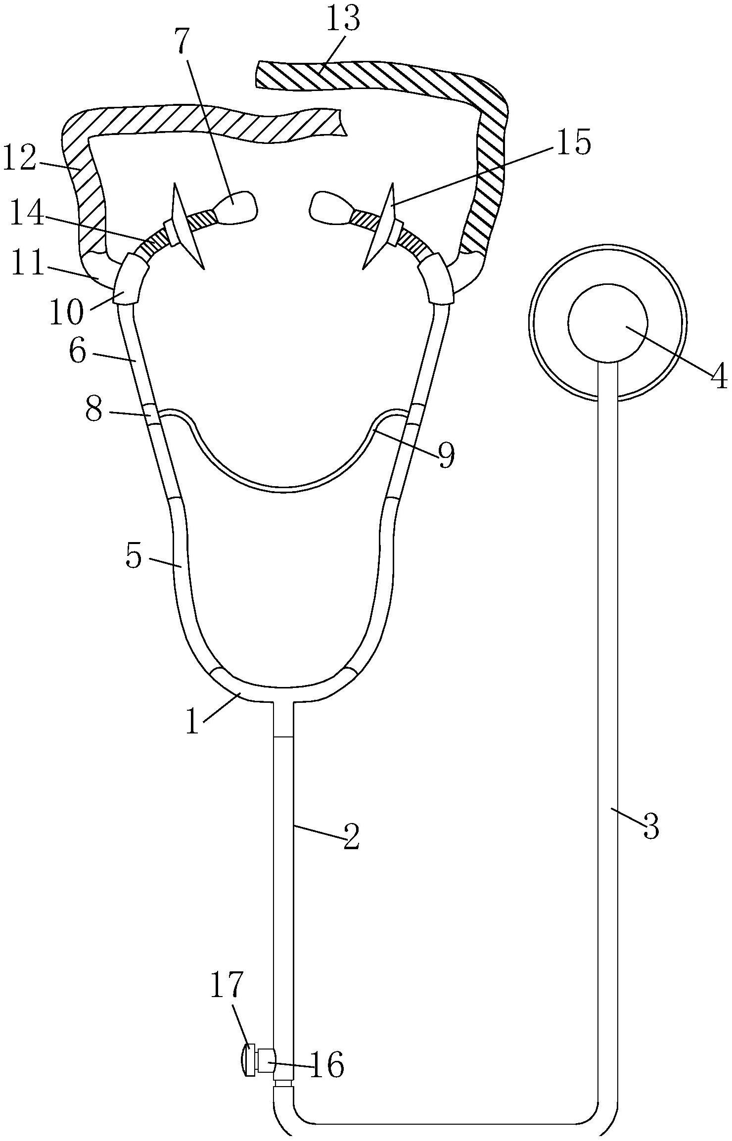 听诊器的结构图及名称图片