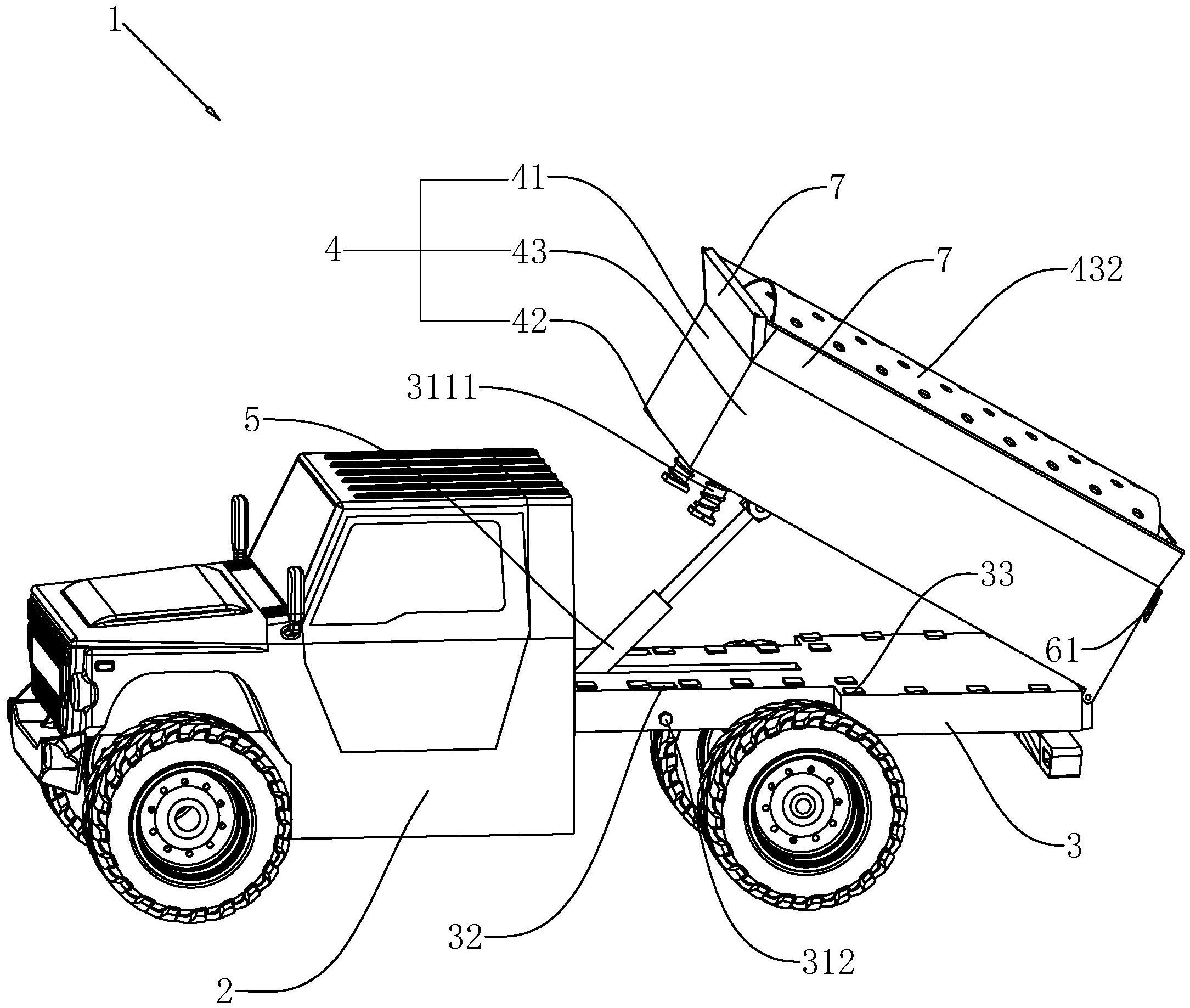 一种运输稳定的地下运料车