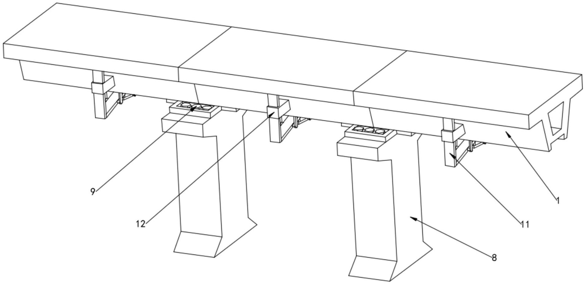 一种桥梁箱式横梁加固安装结构