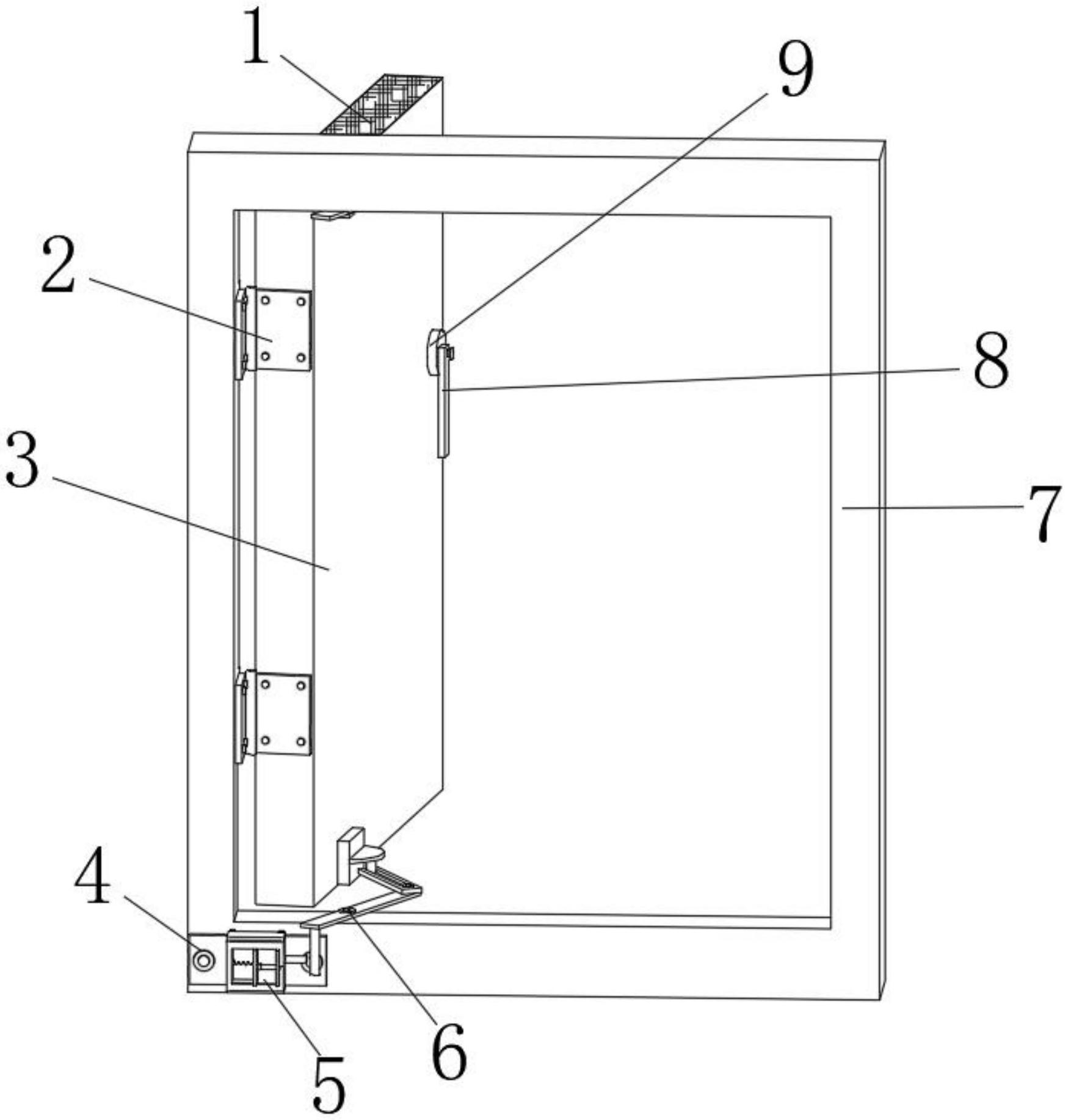 一种建筑外墙节能型防火窗