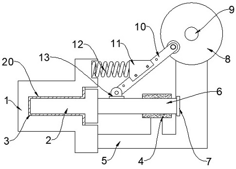 一种电气开关传动弹簧的张紧机构