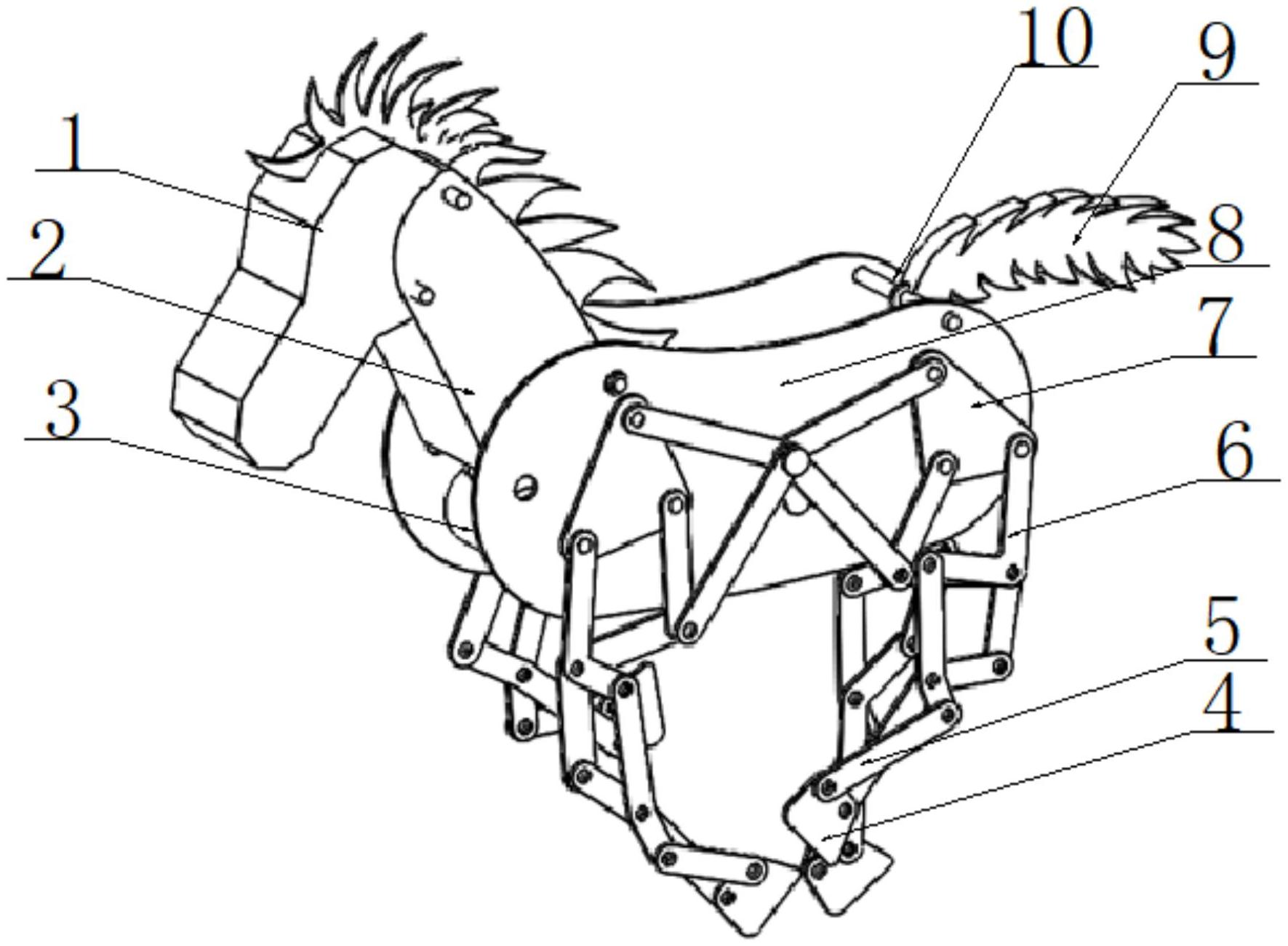 cn213667906u_一种机械马的驱动机构有效