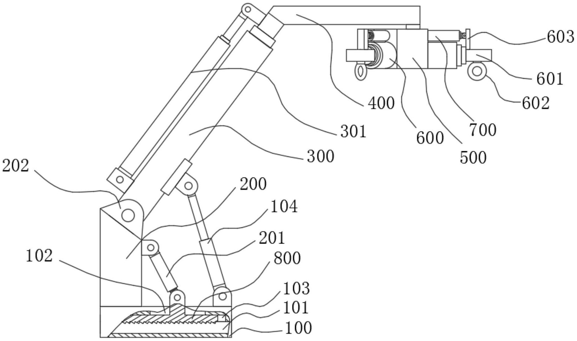 一种具有自锁定位功能的叉车吊臂装置