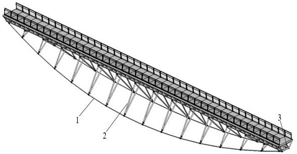 一种新型空间双索面张弦桁架结构体系