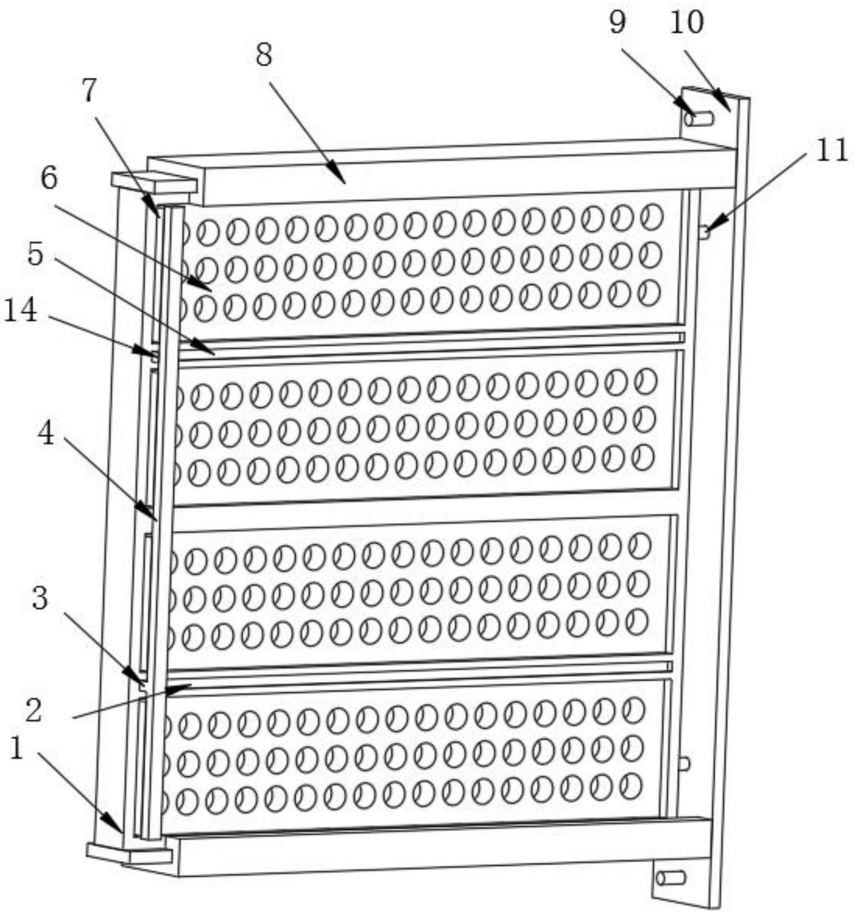 cn213687027u_一种立式空调便于清洗的过滤网有效