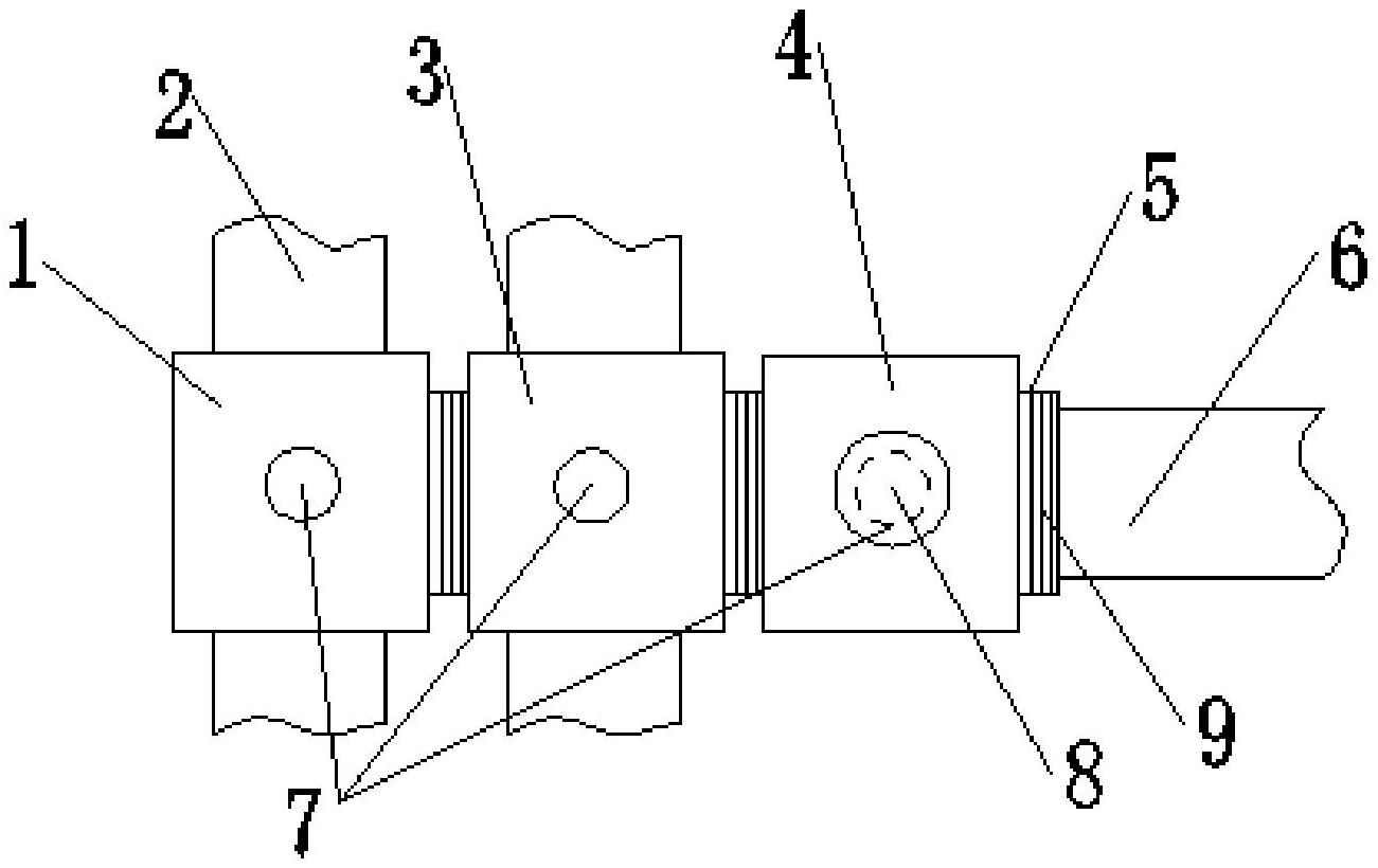 一种豌豆苗可调节支架结构