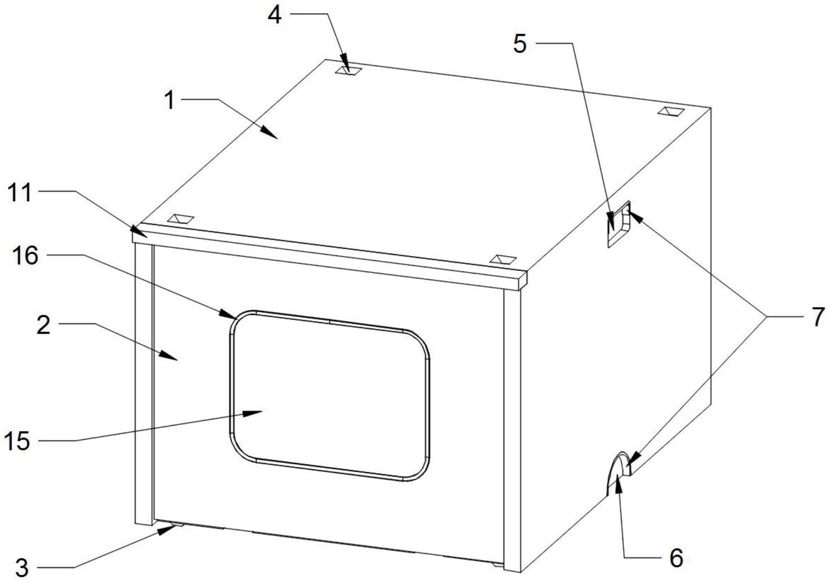 一种用于物流仓储及快递运输储运箱的箱体结构
