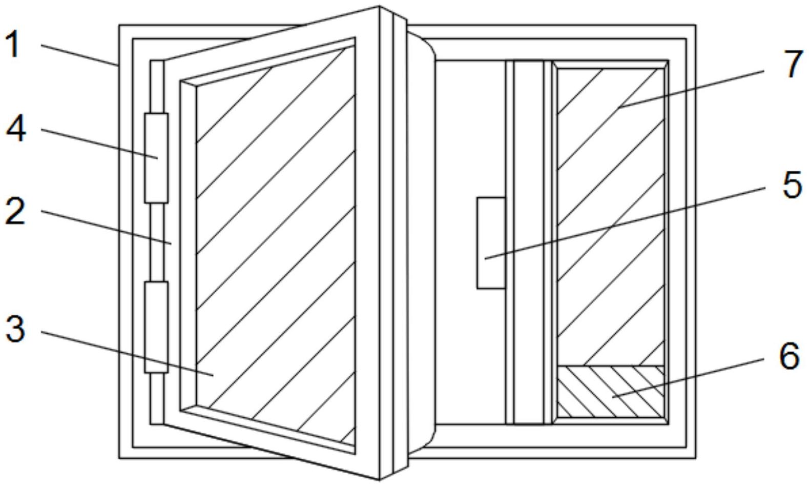 一种多功能安全型高层逃生防火窗结构