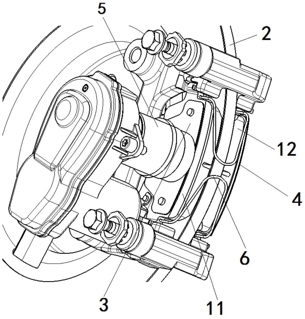 一种新能源汽车制动钳结构