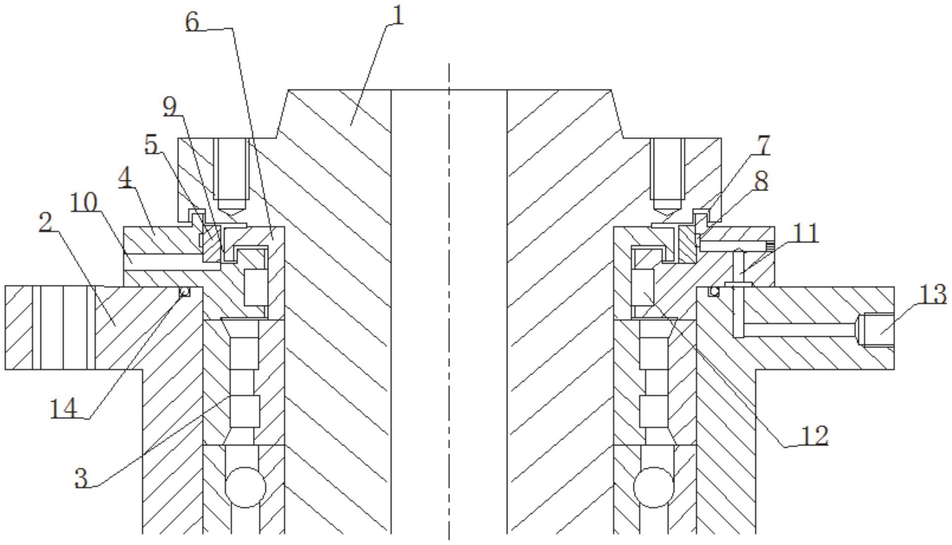 一种立式机床主轴的密封结构