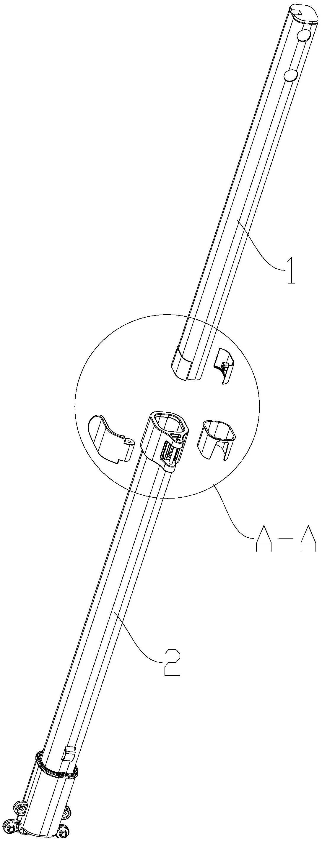 一种可伸缩连接杆及蒸汽地拖