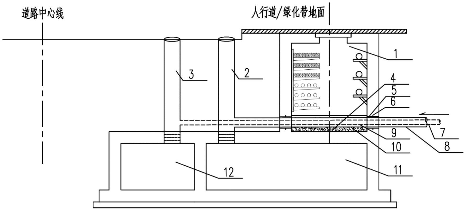 一种底板加厚预埋排水管的缆线管廊
