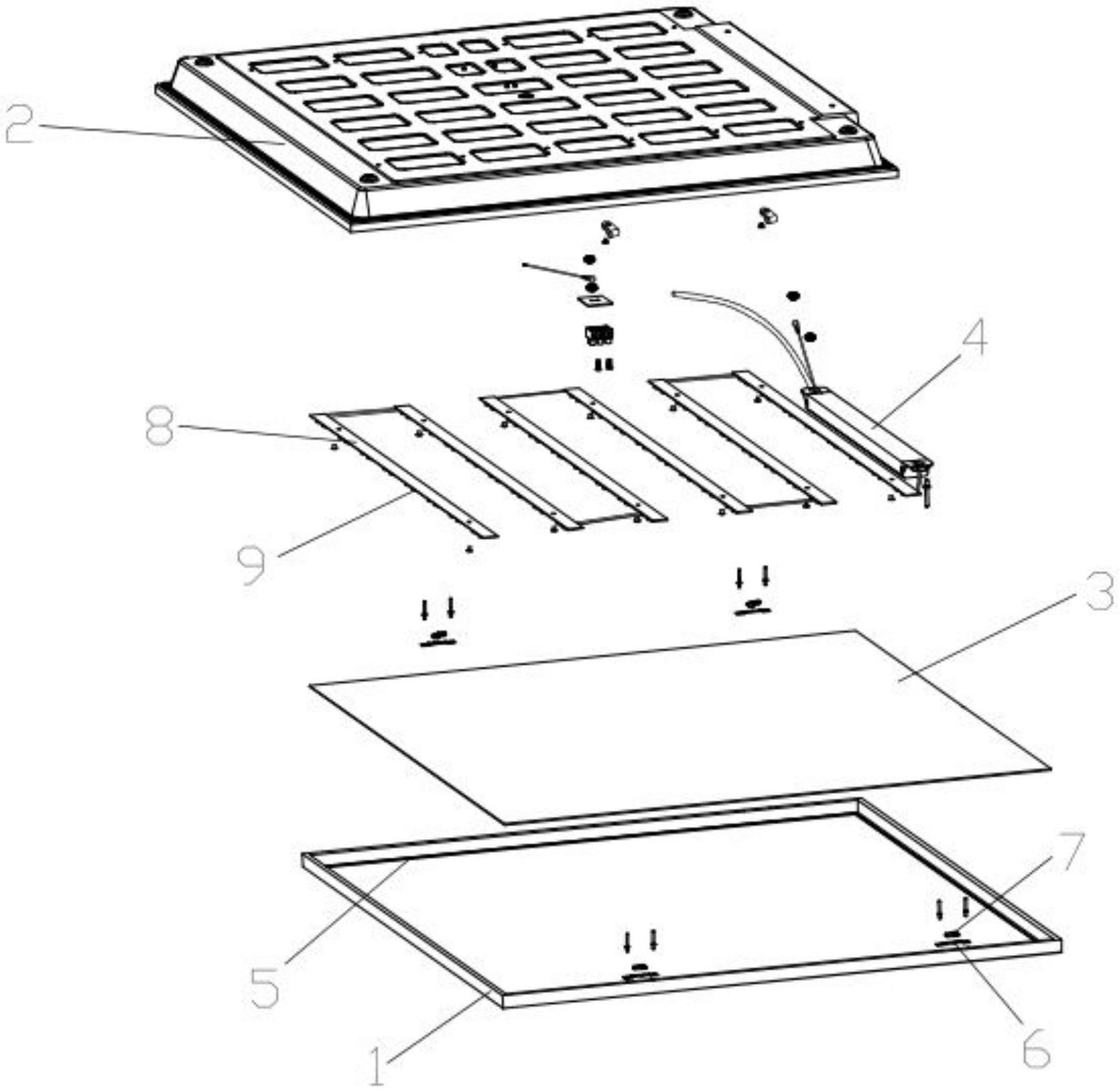 一种吸顶式安装直下面板灯