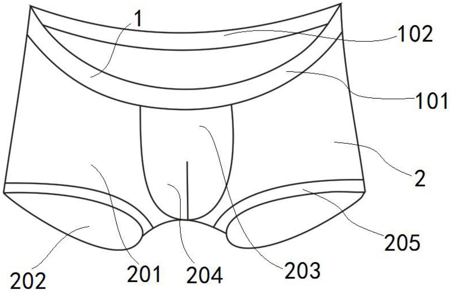 男士内裤制版图画法图片