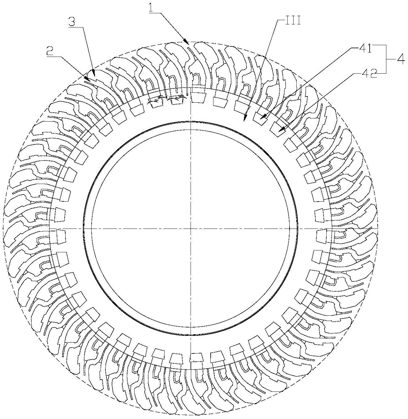一种越野汽车专用花纹轮胎