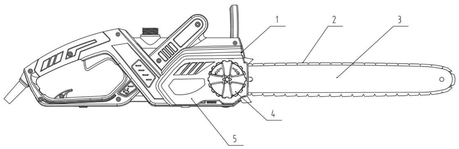 电链锯锯链调节结构