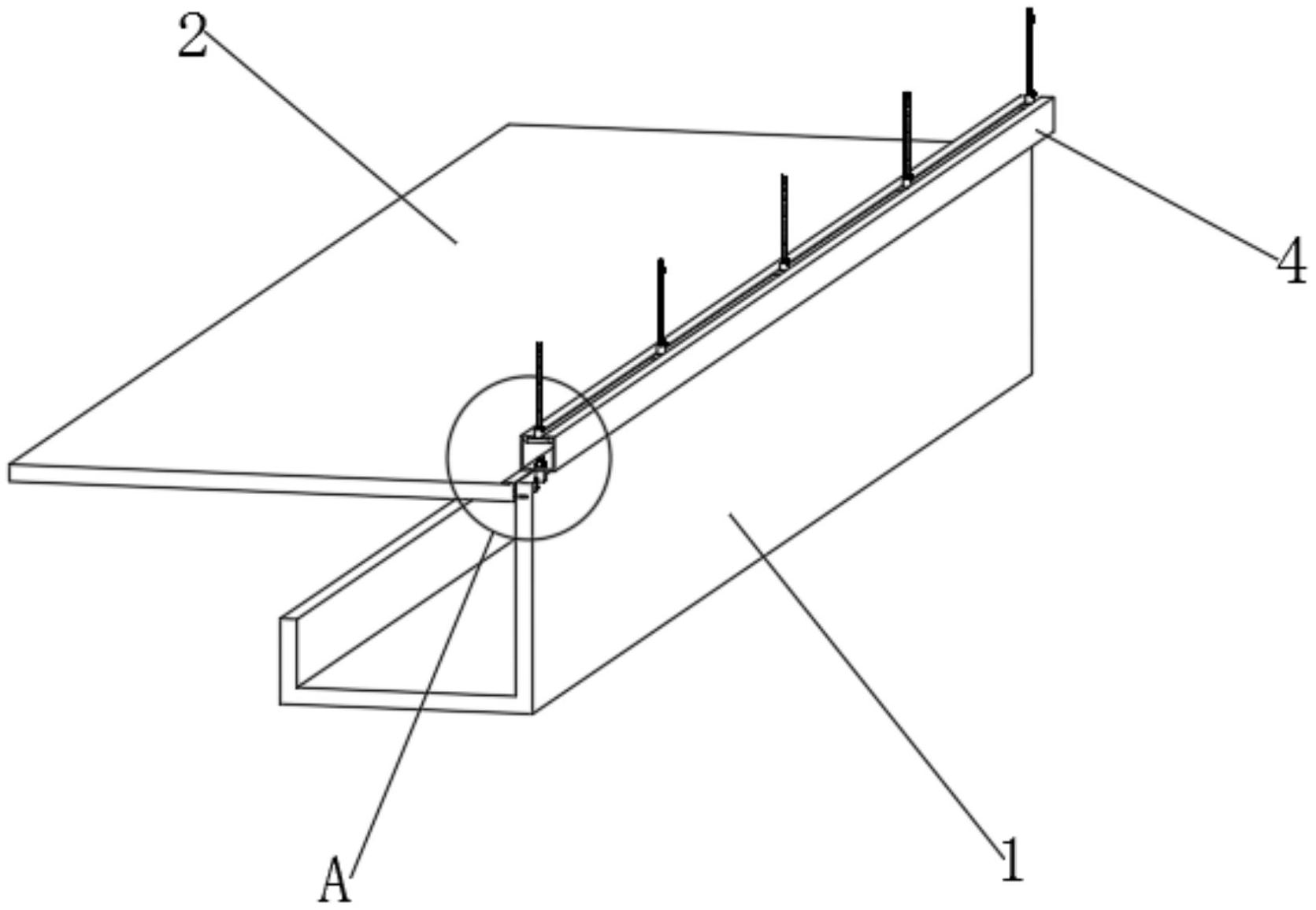 一种吊顶跌级灯带安装结构
