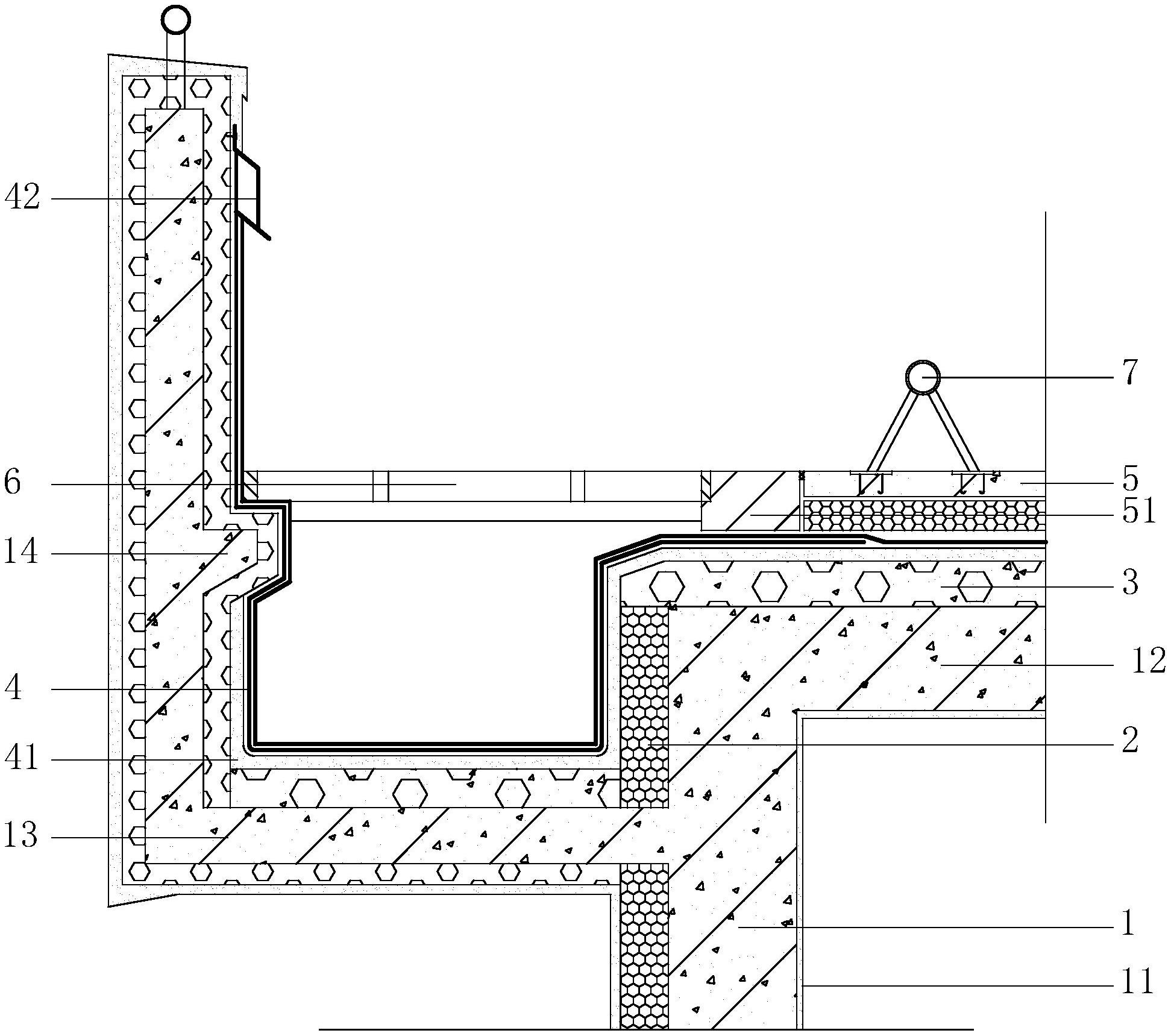 一种停车屋面防水结构