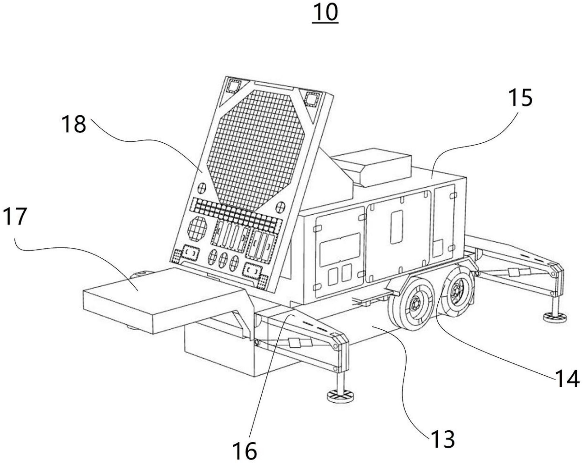 充气式防空导弹雷达车模拟系统