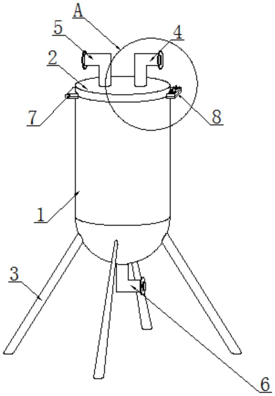 一种邻氨基苯甲酰胺生产用便于更换滤芯的钛棒过滤器