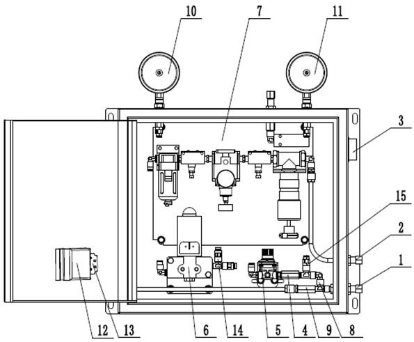 一种受电弓升弓用气阀箱