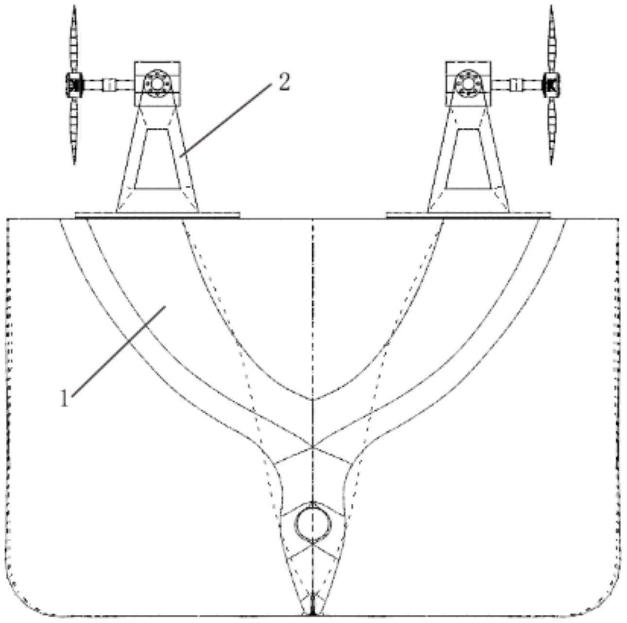 基于空气螺旋桨的船舶侧推装置