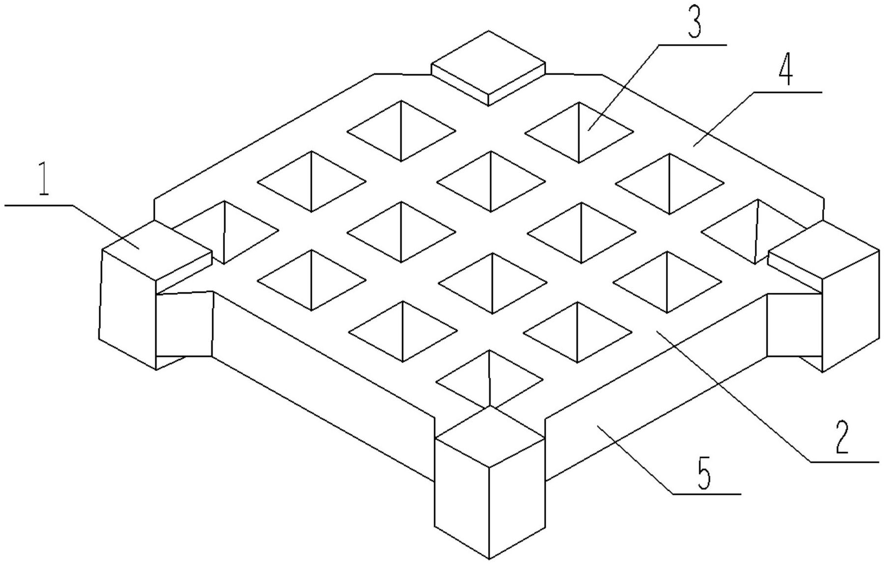 一种新型联锁消浪方块