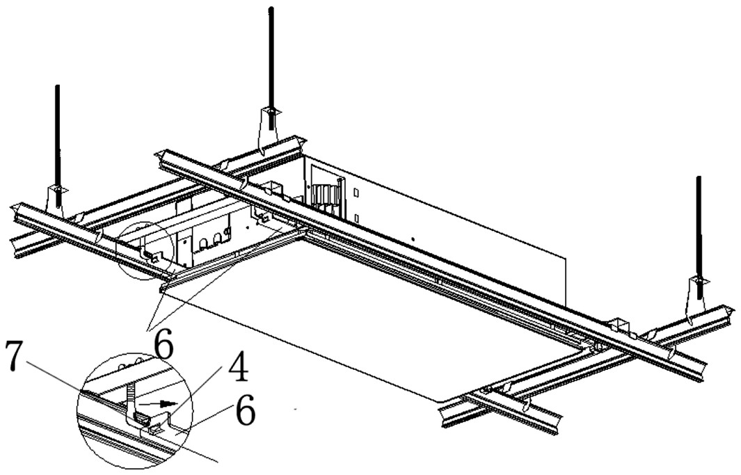 一种集成吊顶的电器安装结构