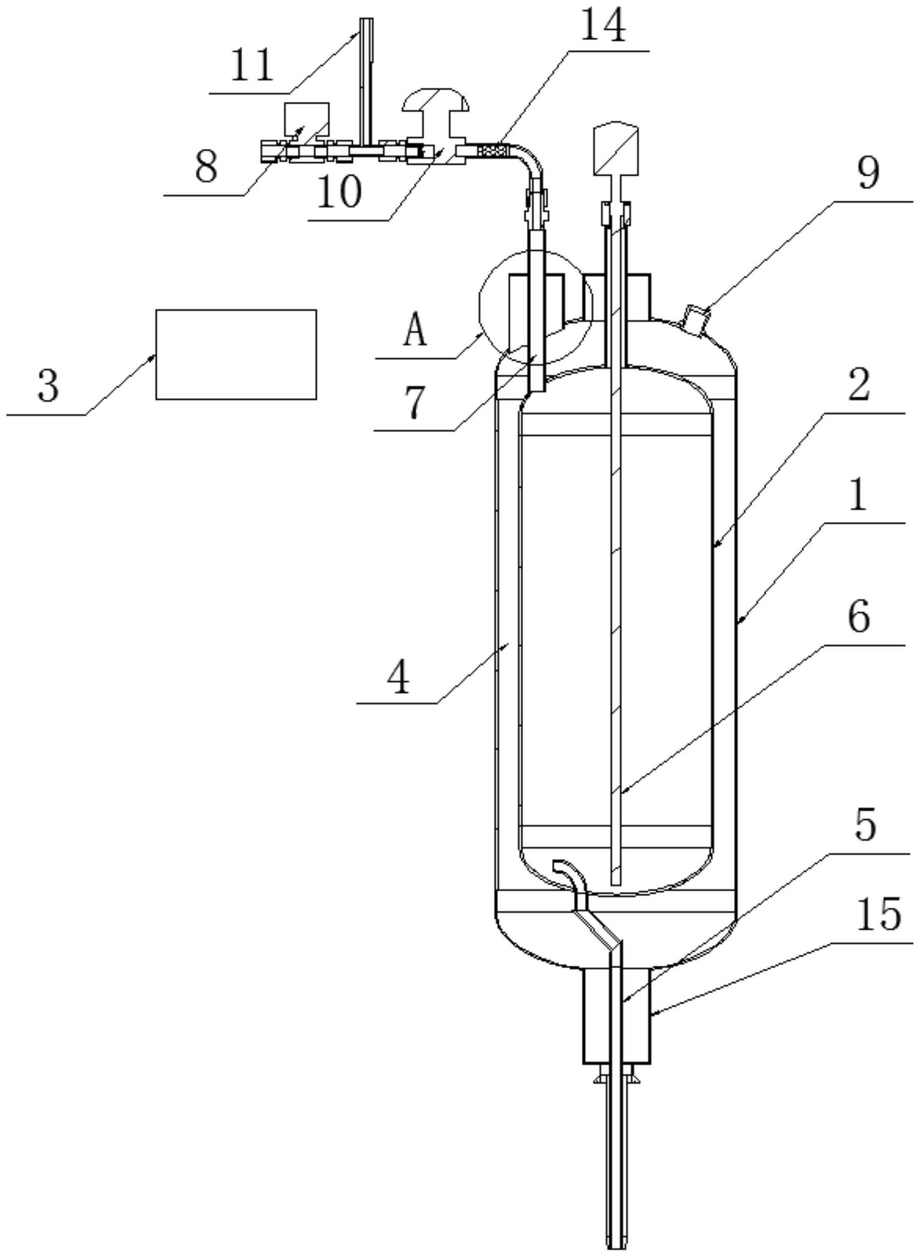 一种用于真空绝热管道的智能型气液分离器