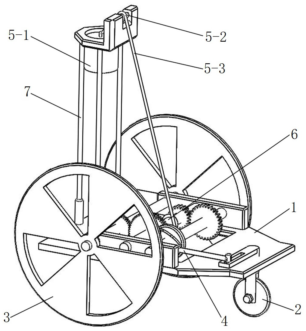 一种基于曲柄滑块机构的可变向无碳小车