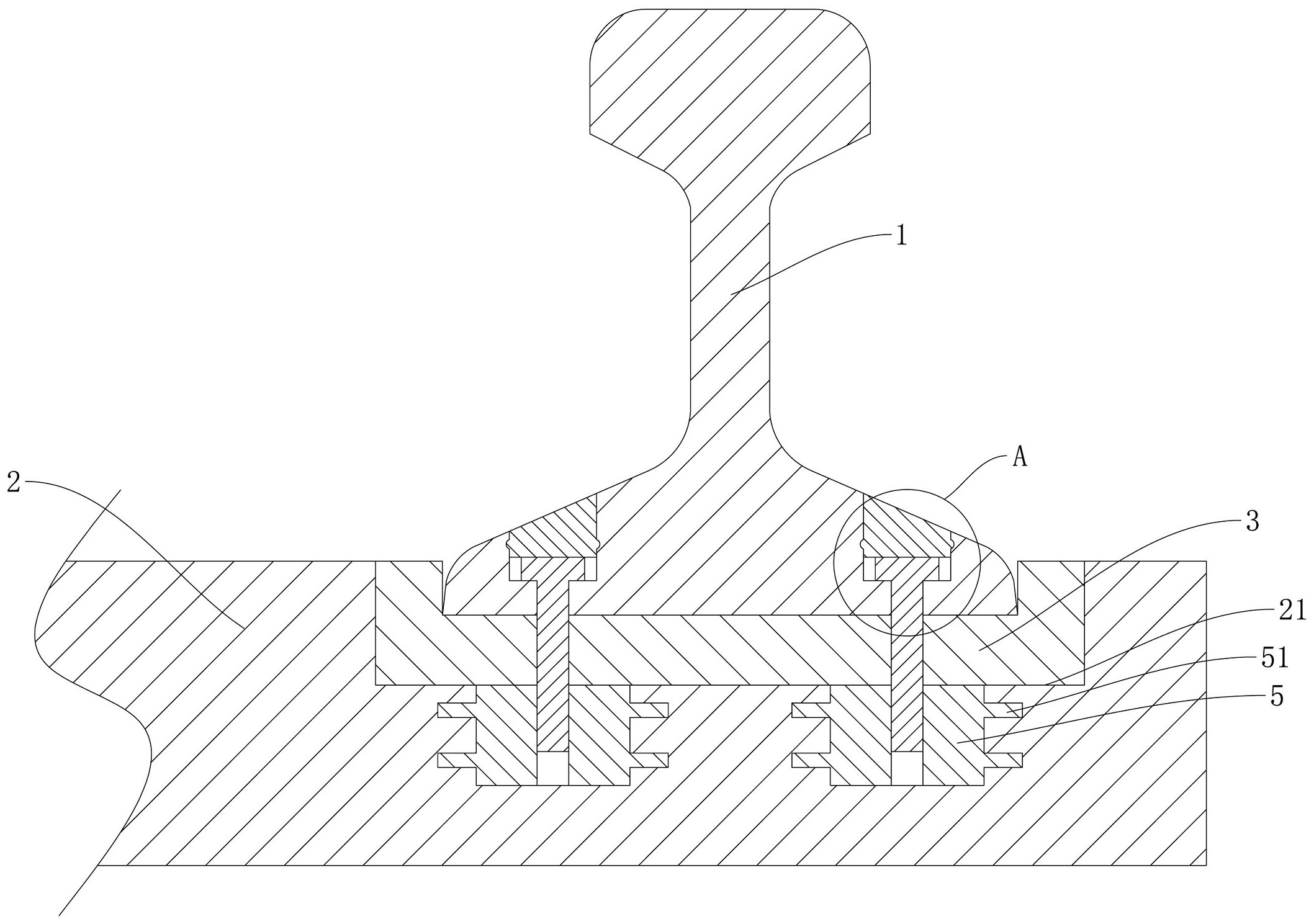 具有减震降噪功能的地铁轨道安装结构