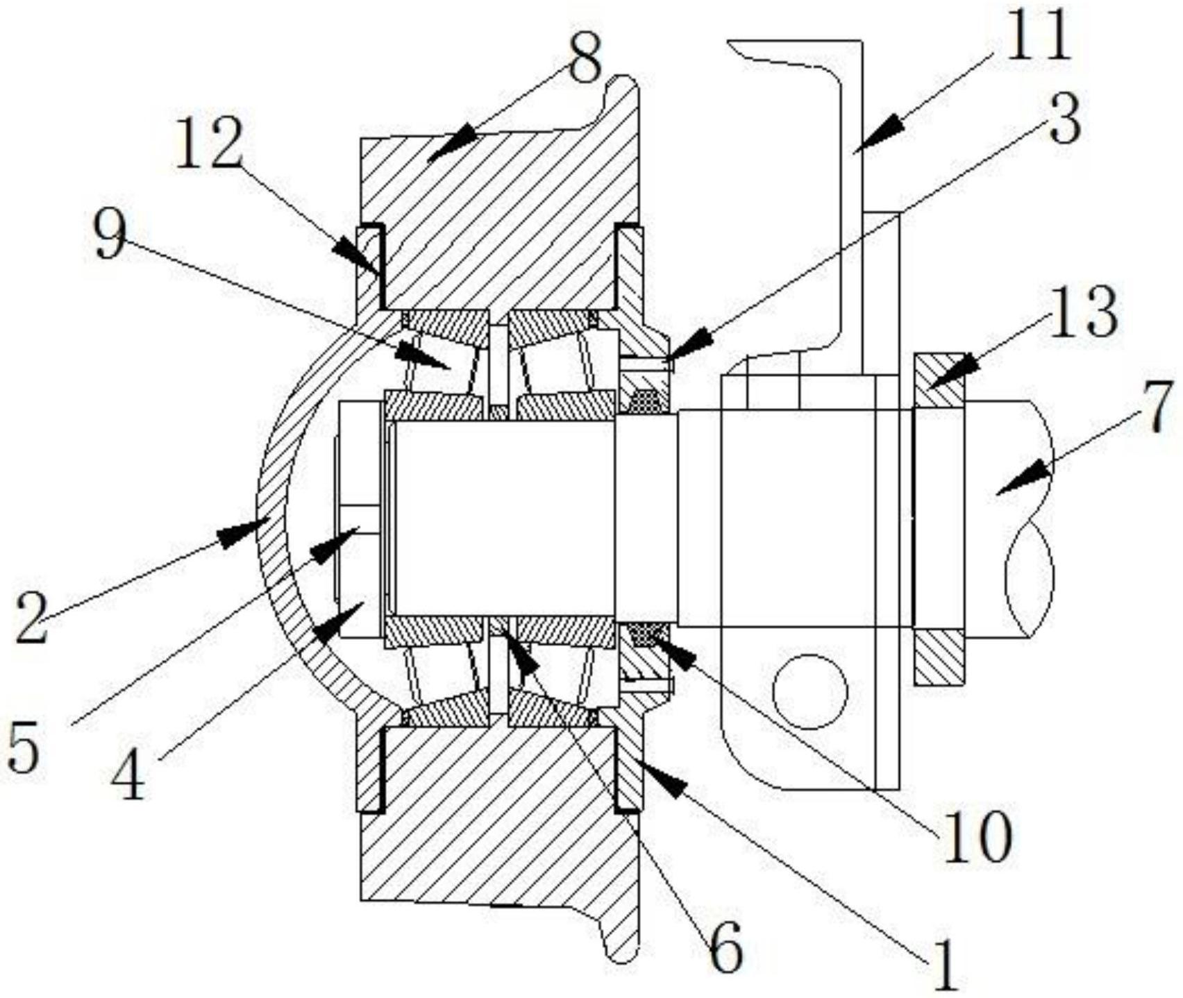 一种润滑良好高平稳运行轮对专利