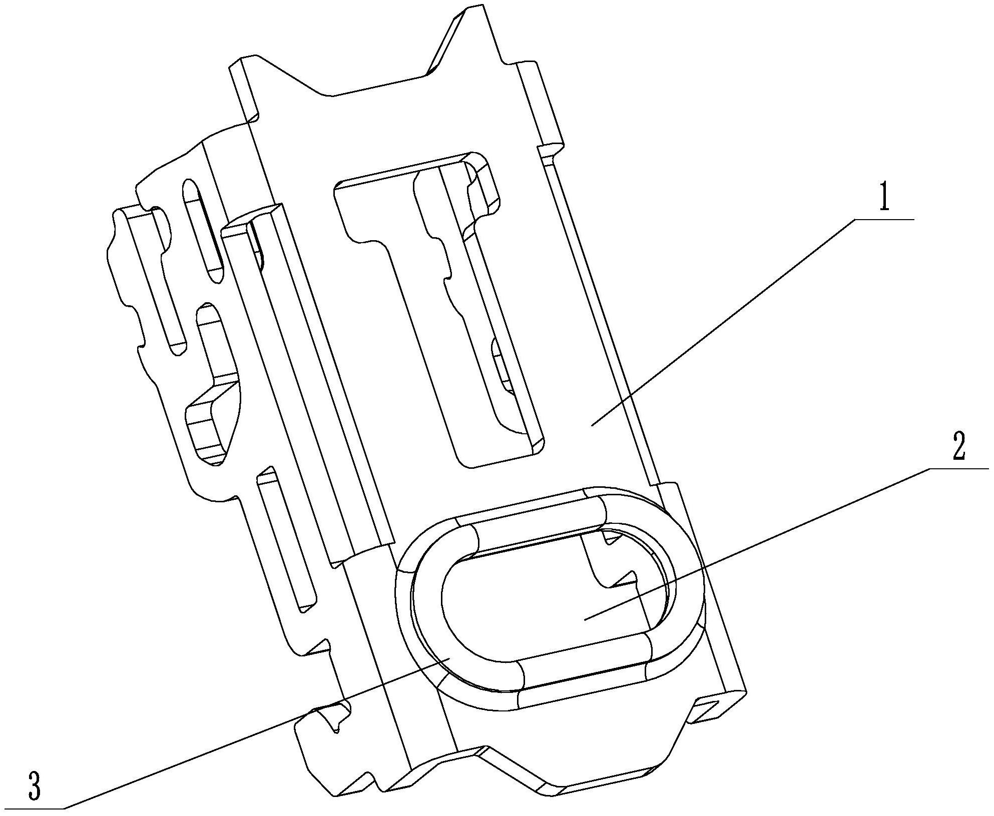 一种新的汽车安全带锁扣槽型座
