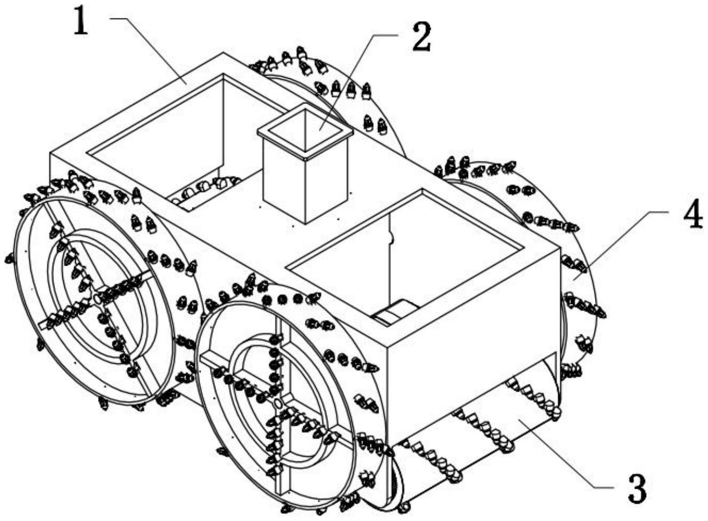 一种电动式方桩钻头