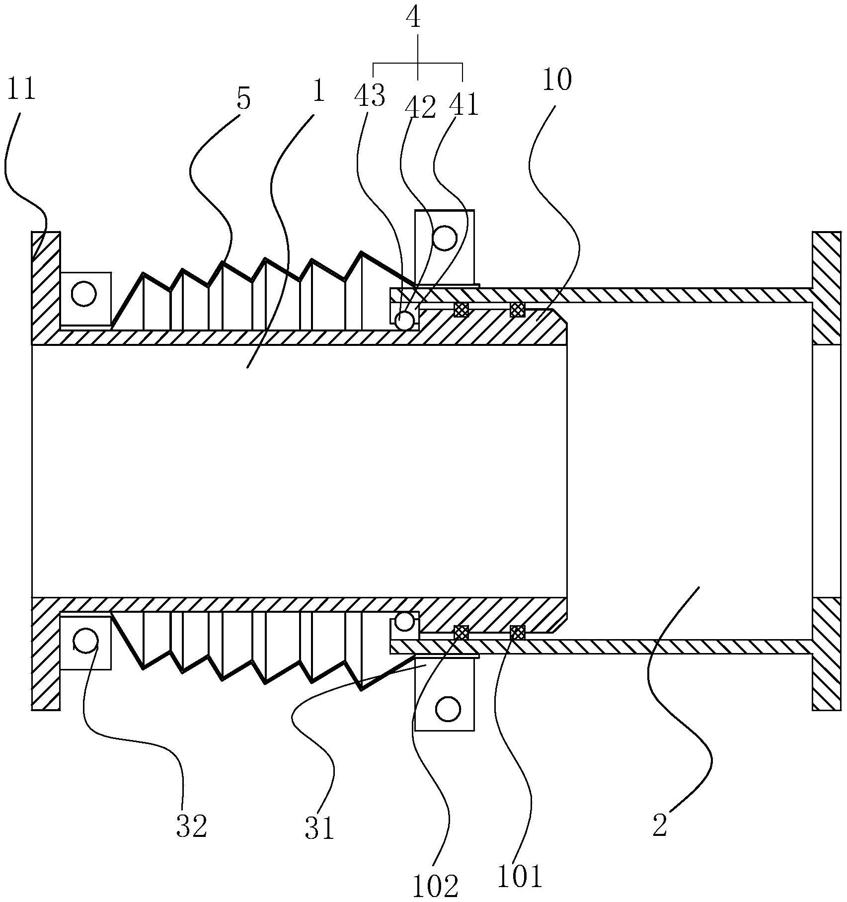一种cpvcpvc管道伸缩补偿器