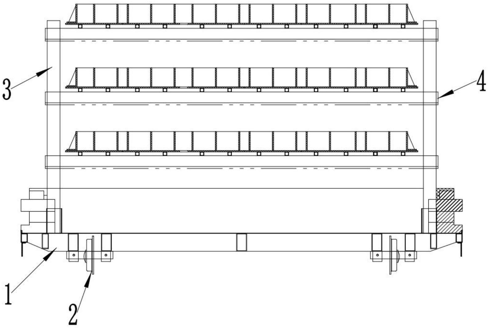 发泡陶瓷隔墙板隧道窑生产线的多层窑车