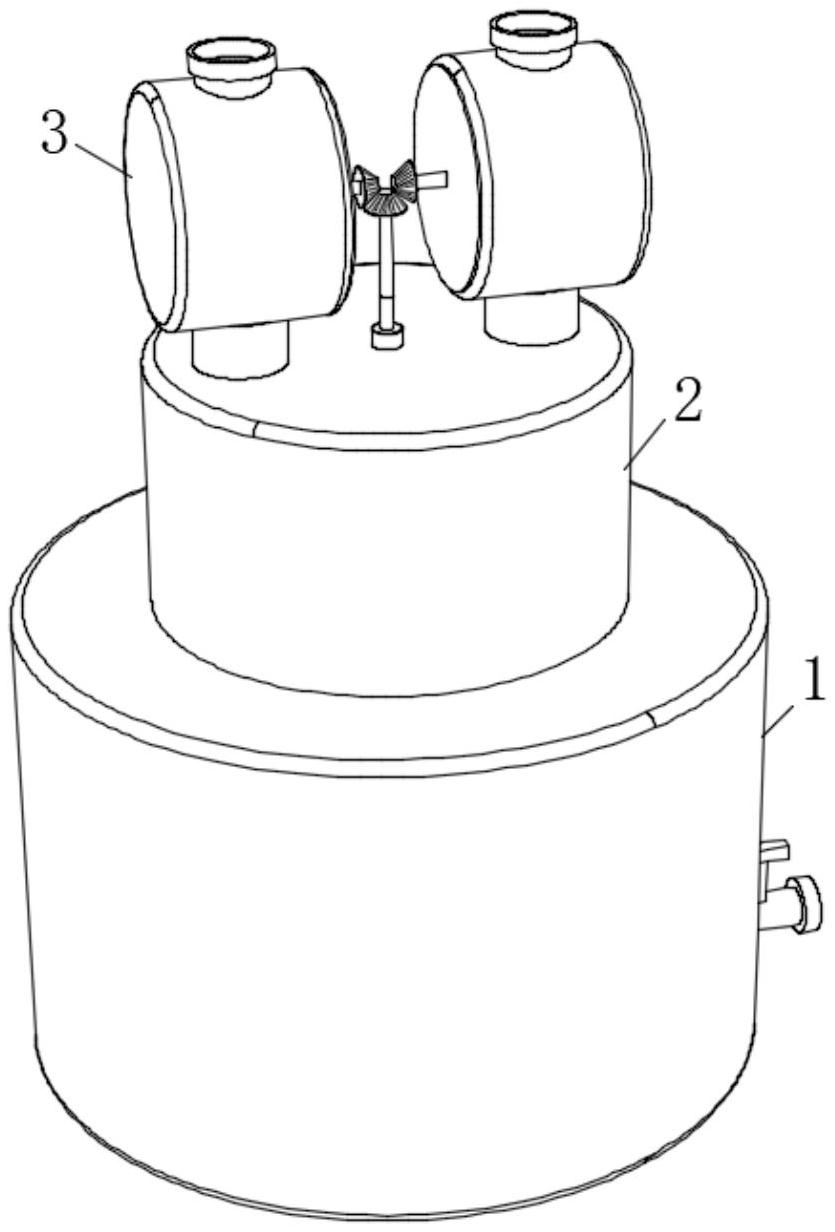 抽气组件的上端设置有进气组件,集气组件包括集气瓶,集气瓶的上端开设