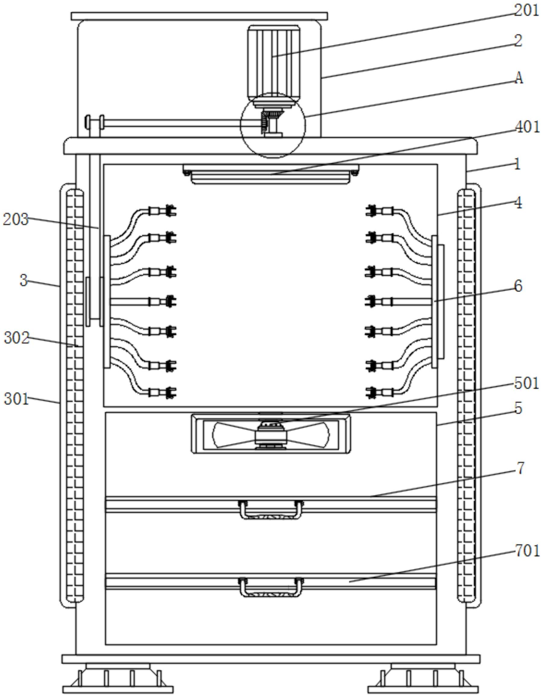 一种检验科用太阳能辅助供电设备消毒柜