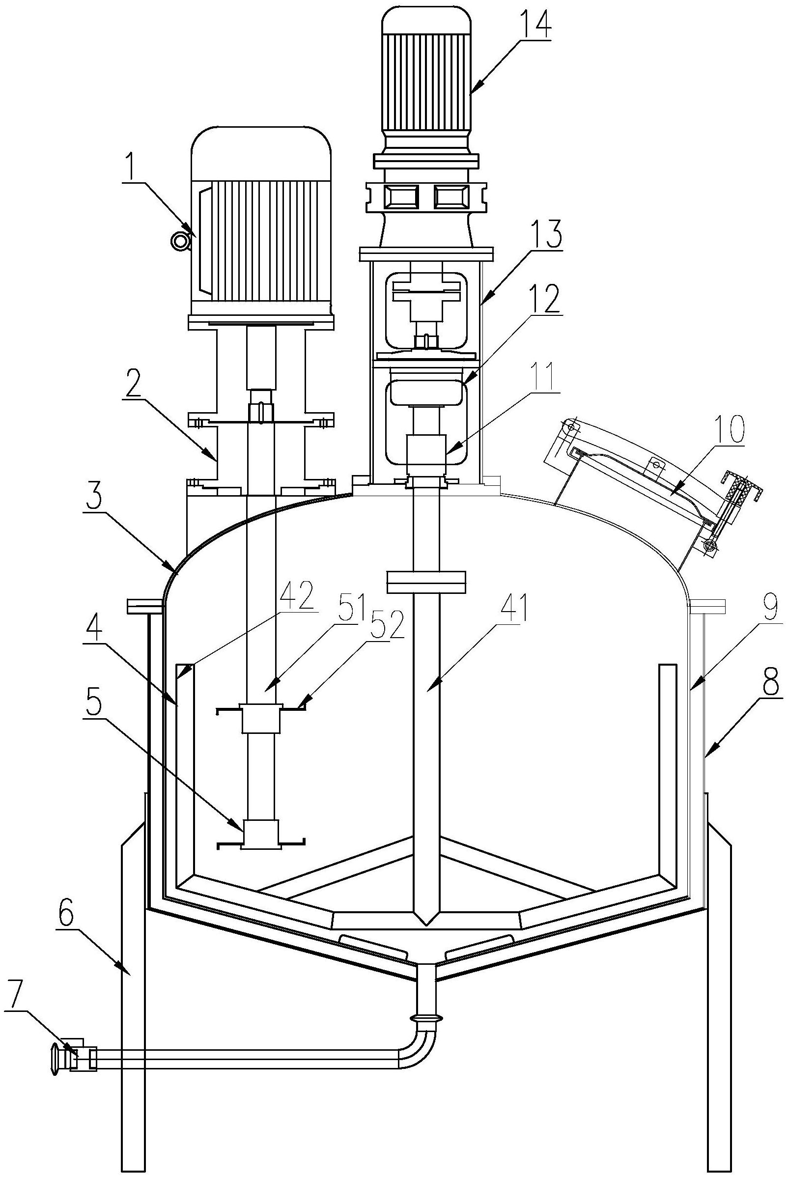 一种具有磁力密封装置的搅拌桶