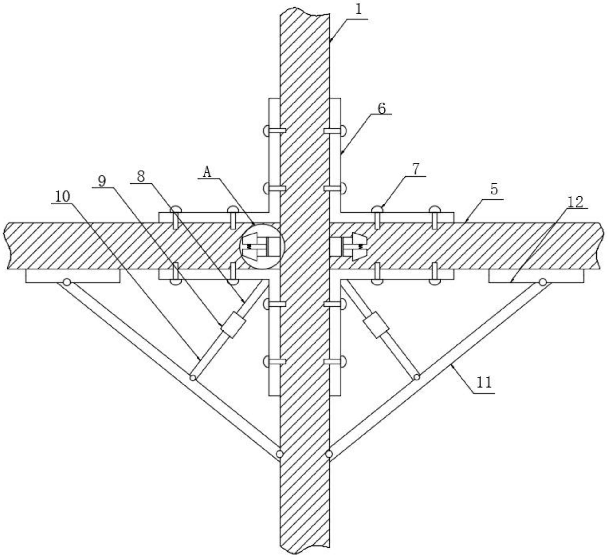 基于装配式钢结构的十字型梁柱支撑节点结构