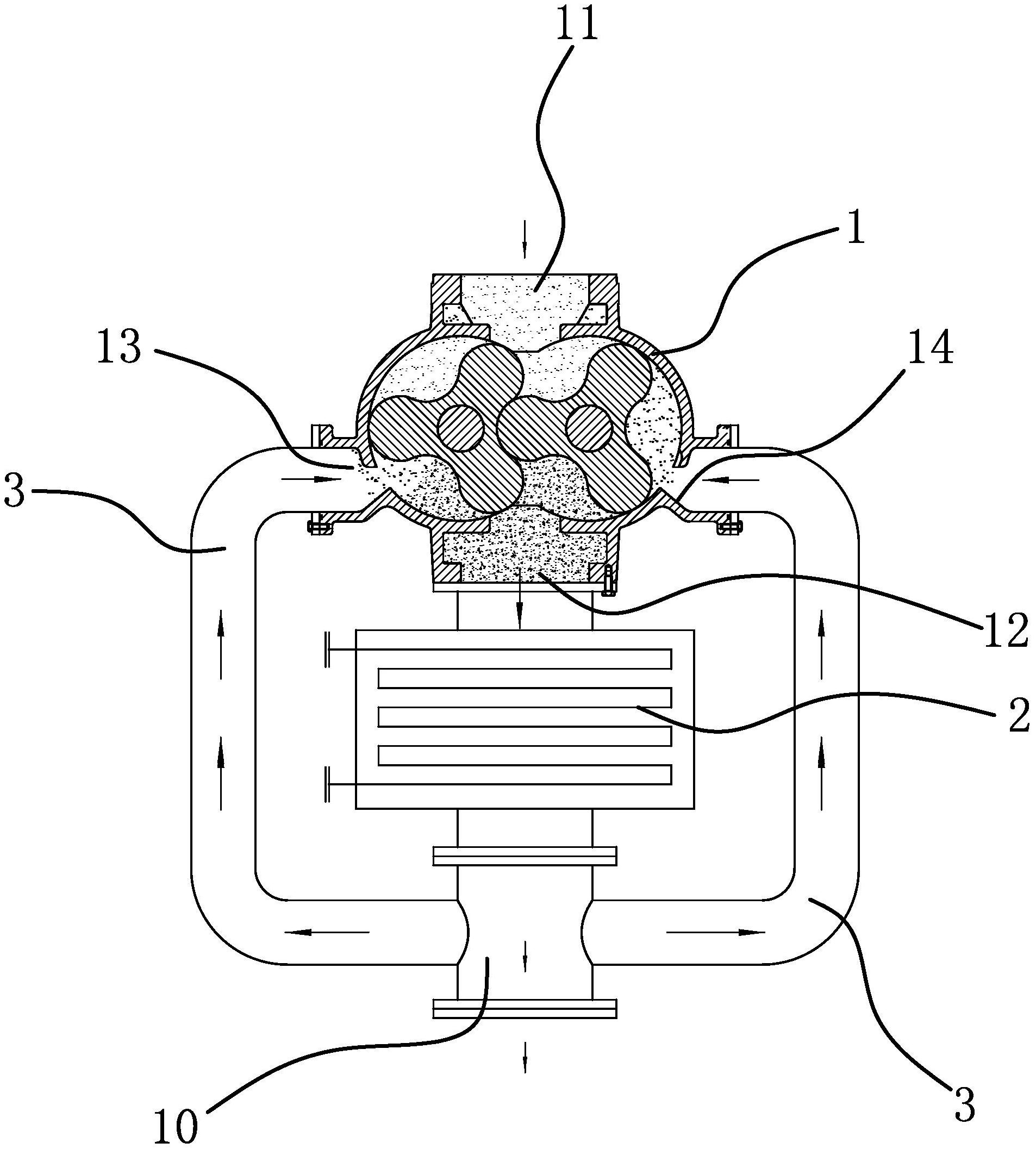 一种气冷式高压差罗茨泵