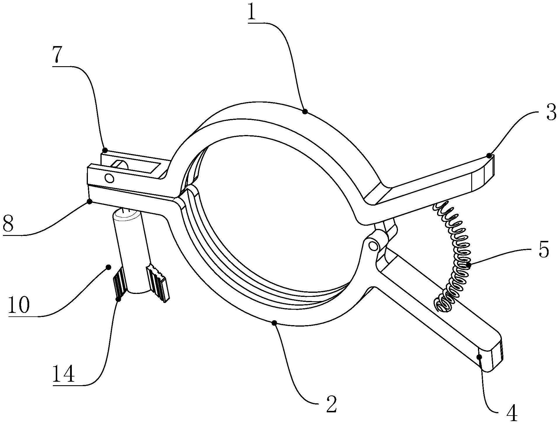一种带有弹簧的卡箍