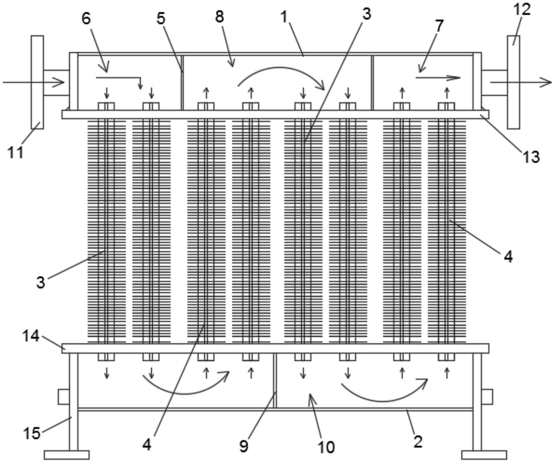 一种鳍片式船用冷却器