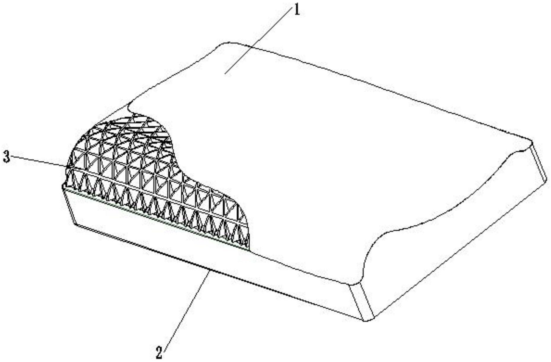 一种弹性网格枕头