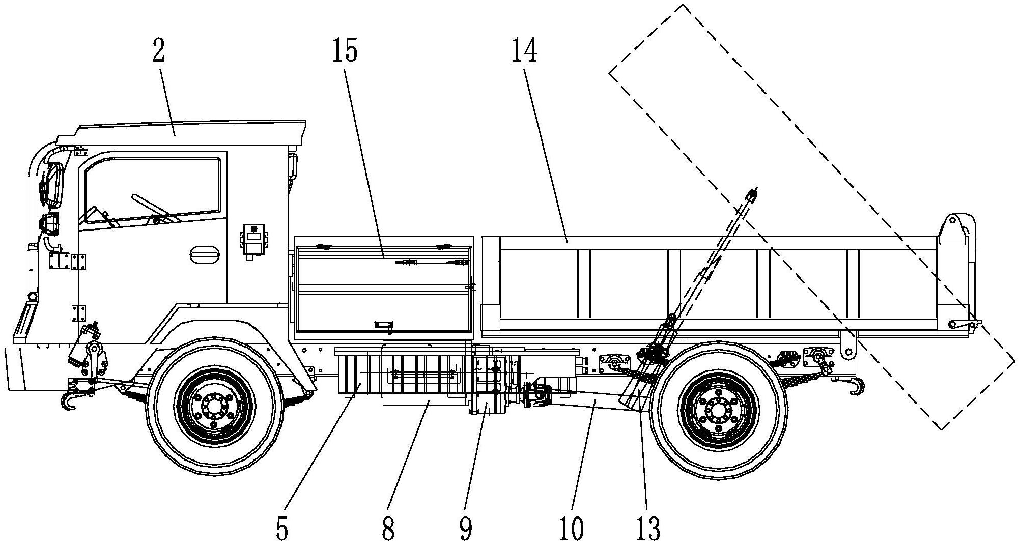 一种矿用防爆纯电动无轨胶轮车