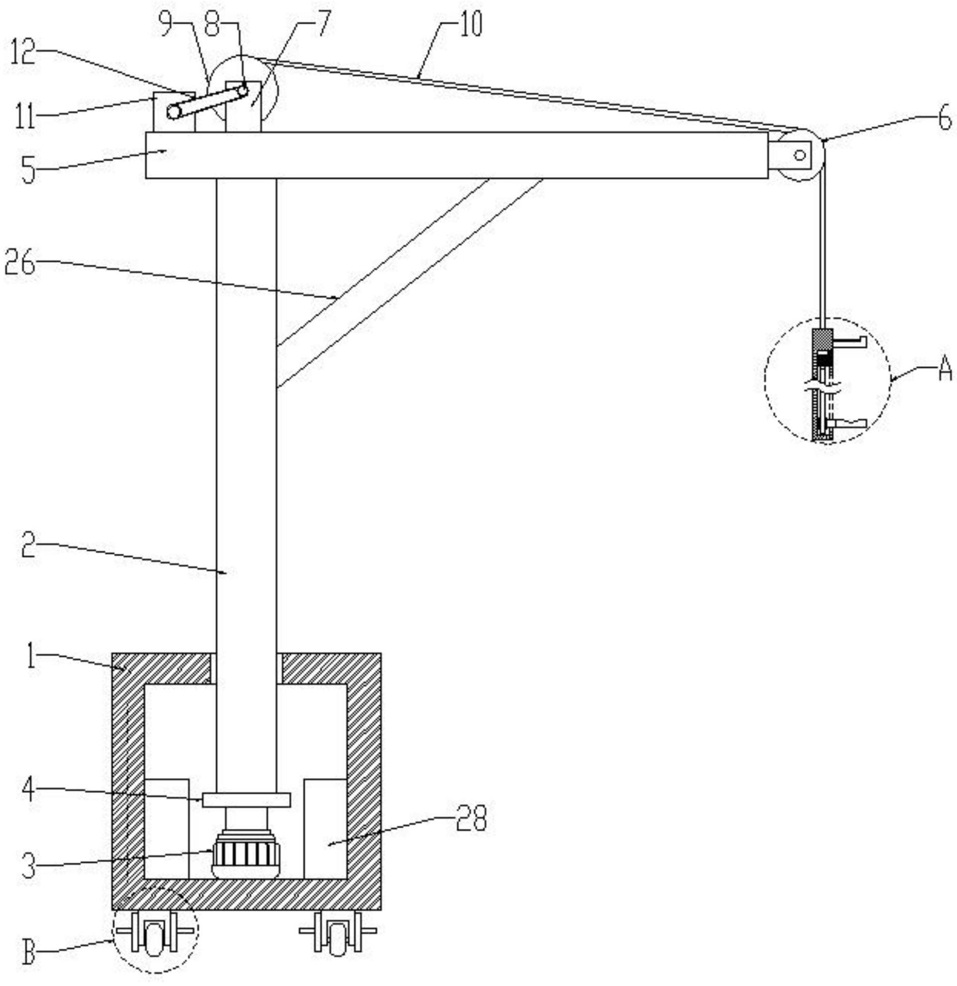 一种用于盲板法兰生产的吊装装置